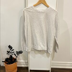 OAK + FORT Heather Gray Sweatshirt